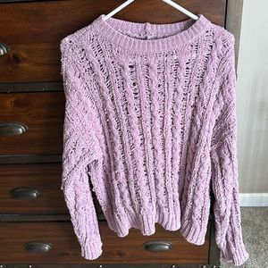 American Eagle soft pink sweater